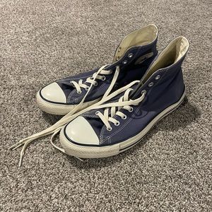 Faded Navy Blue Converse Chucks Size 10 Shoes